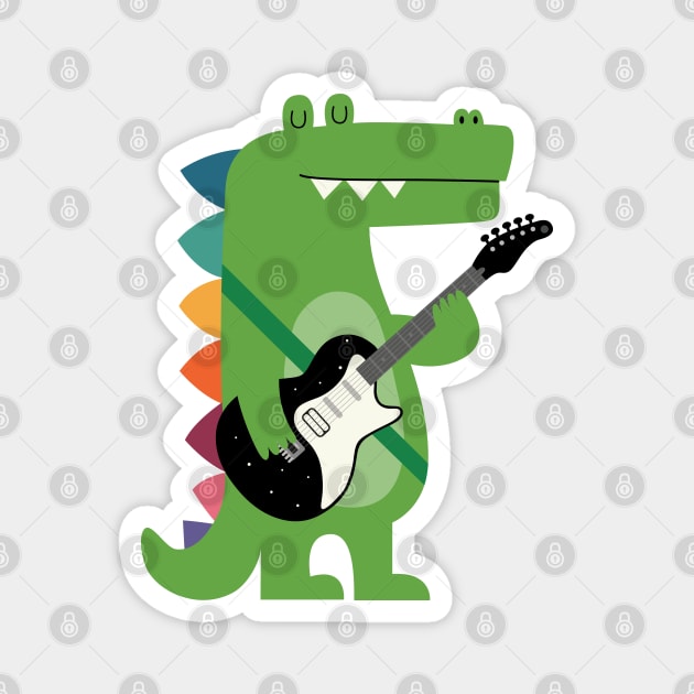 Croco Rock Magnet by AndyWestface