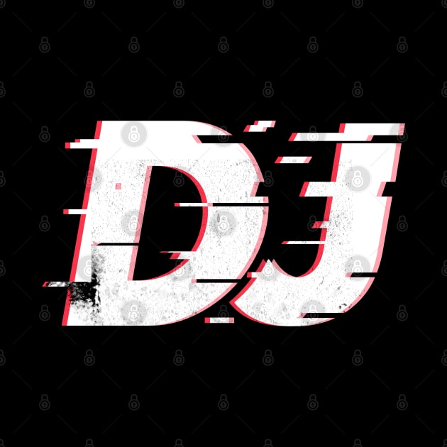 DJ DeeJay DJane Glitch Effect by T-Shirt Dealer