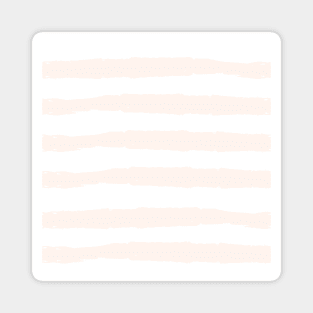 Coral Watercolor Stripe Magnet