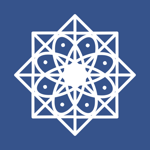 Geometric snowflake by Katya Kamenskaya