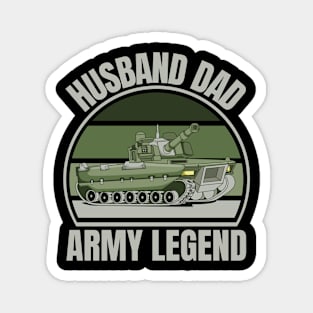 Husband Dad Army Legend Magnet