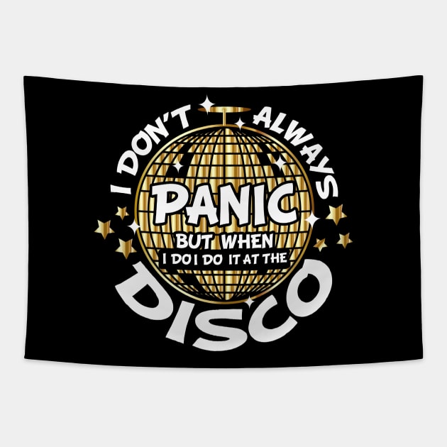 Disco T-Shirt 70s 80 s 90s retro dance Tapestry by biNutz