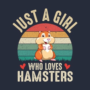 Hamster Girl Hamster Lover Gift T-Shirt