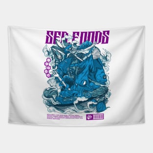 war seafoods Tapestry