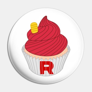 Red Cupcake Pin