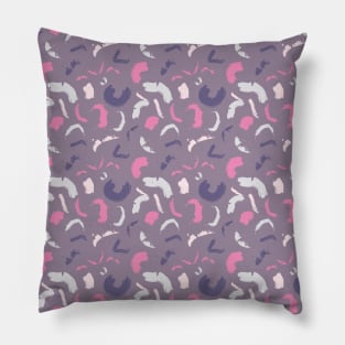 Abstract brush stroke shape design Pillow