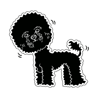 silhouette of a cute poodle T-Shirt