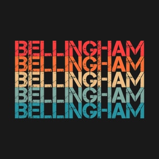 Bellingham Retro Vintage Repeated Text T-Shirt