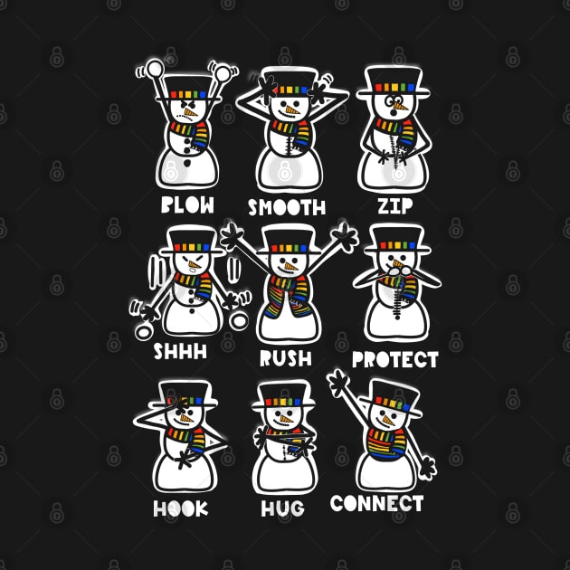 The Nine Energy Snowmen by SherringenergyTeez