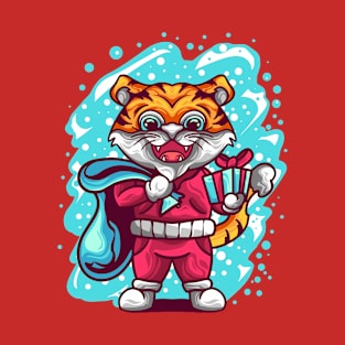 Tiger Santa Claus T-Shirt