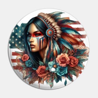 Native American, Beauty, Moonlight | Catsie Cat Pin