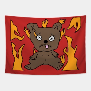 Flame Bear Tapestry