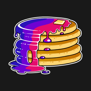 Bi Bisexual Pride Pancakes LGBT T-Shirt