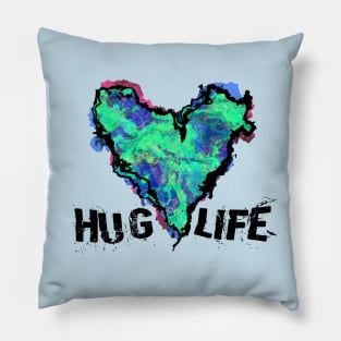 Hug Life - Green Pillow