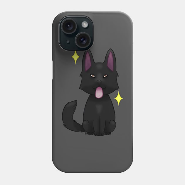 Black German Shepherd Phone Case by LemonFur