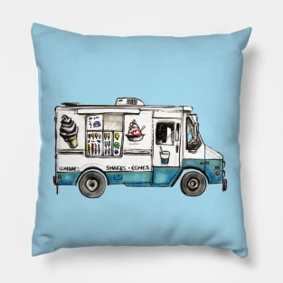 Ice Cream Truck Pillow