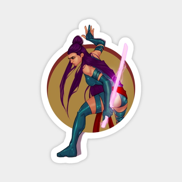 Psylocke Magnet by tattts