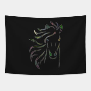 colorful horse Tapestry