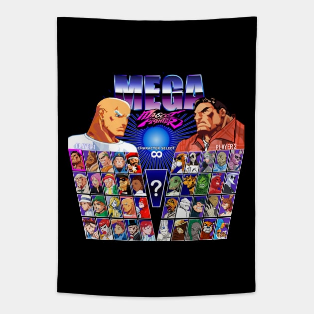 Mega Mascot Fighter Tapestry by TGprophetdesigns