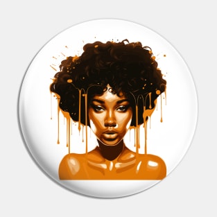 Afrocentric Woman Dripping With Melanin Pin