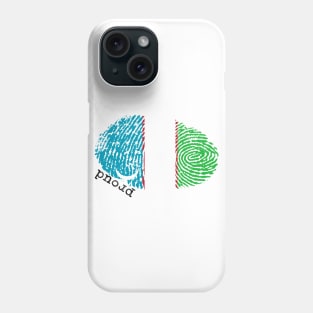 Uzbekistan flag Phone Case