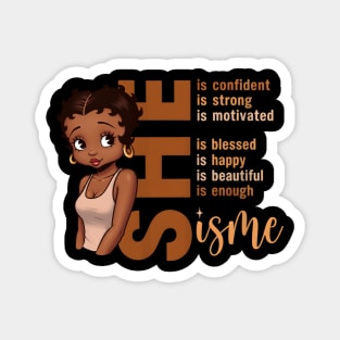 She is enough, She is Me, Black Betty Boop Edition Magnet
