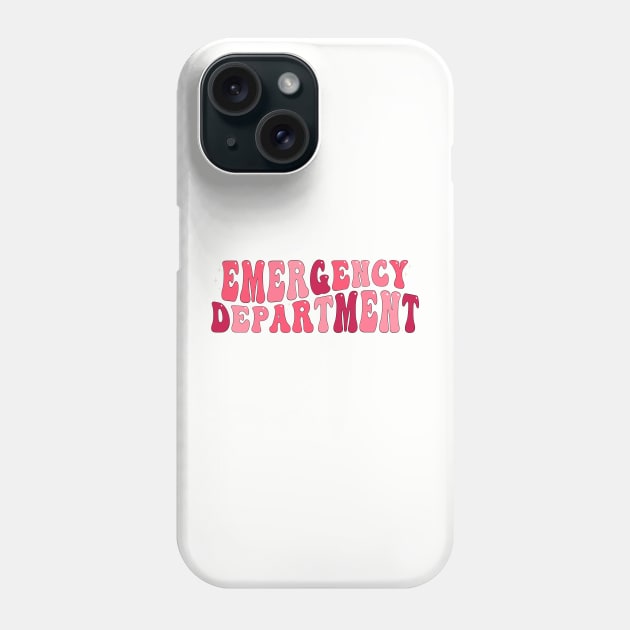 Emergency Department Emergency Room Nurse Healthcare Phone Case by Flow-designs