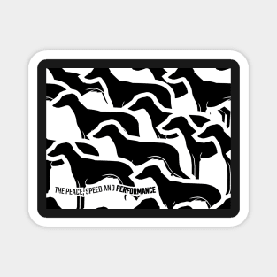 CAMO (STANDING BLACK) FOR SIGHTHOUND/GREYHOUND LOVERS Magnet