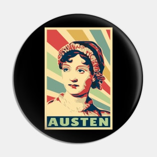 Jane Austen Vintage Colors Pin