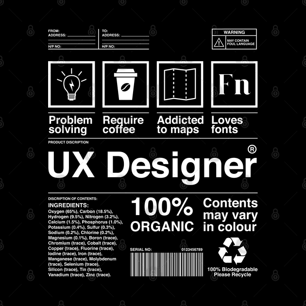 UX Designer Product Package Carton Ingredients by Live.Good