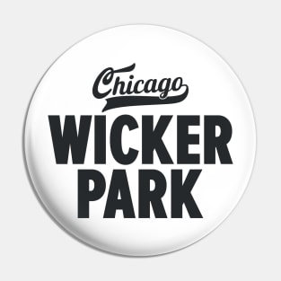 Wicker Park Chicago Minimal Logo Design - Chicago Neighborhood Series Pin