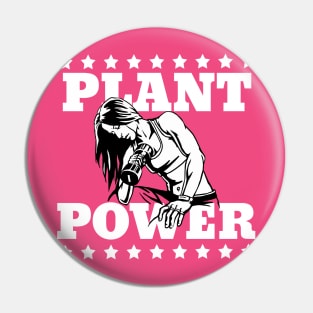 Vegan Female Plant Power Pin