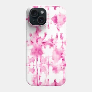 Pink abstract texture pattern Phone Case