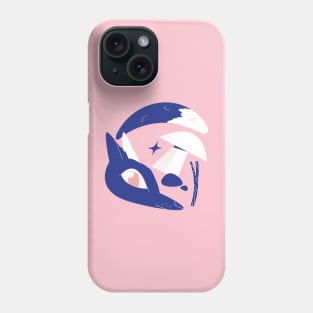 The quick blue fox Phone Case