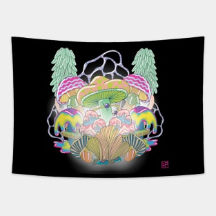 Paradise Mushrooms Tapestry