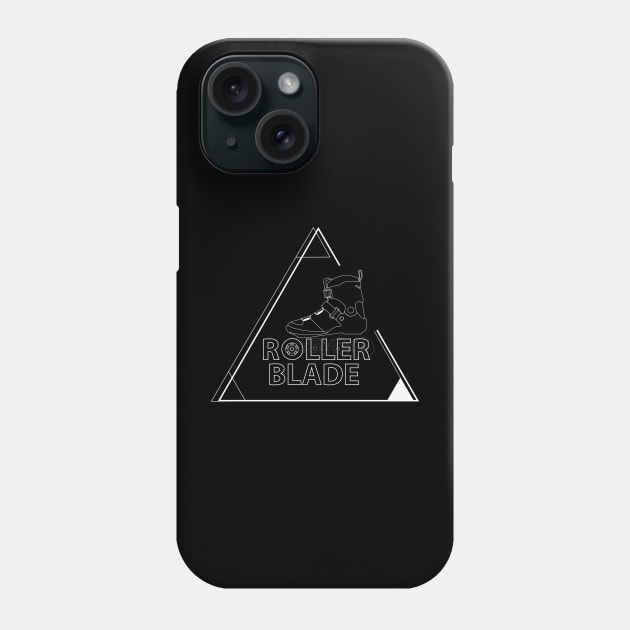 Roller Blade triangle - Rollerblade & Inline skate Phone Case by Whiterai