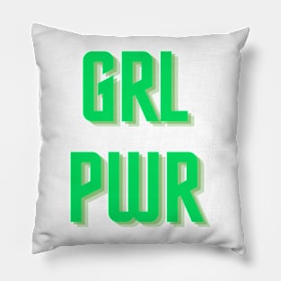 GRL PWR - Green Pillow