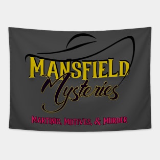 Mansfield Mysteries Logo with Tagline Tapestry