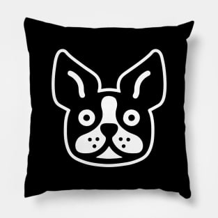 CUTE VECTOR TERRIER FACE Pillow