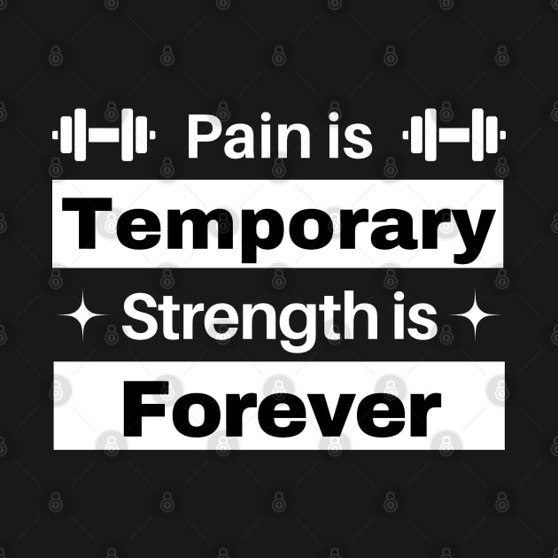 Pain is temporary, Strength is forever by Patterns-Hub