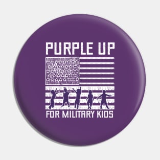 Purple Up For Military Kids - Month of the Military Child 2023 Pin