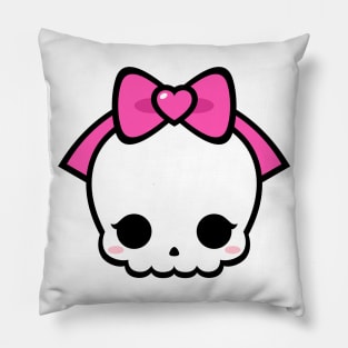 Cute Kawaii Skull Pillow