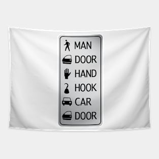 man door hand hook car door Tapestry