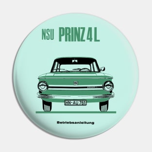 NSU PRINZ 4L - owners handbook Pin