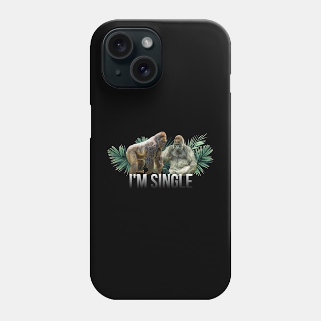 single gorila Phone Case by crearty art