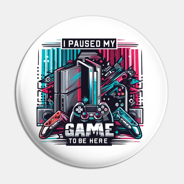 Gamer, Paused Game Pin by ramith-concept