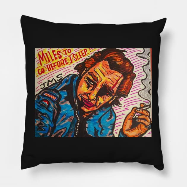 Stunt man mike, death proof, Tarantino Pillow by MattisMatt83