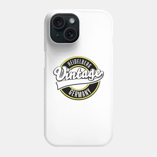 Heidelberg vintage style logo Phone Case by nickemporium1