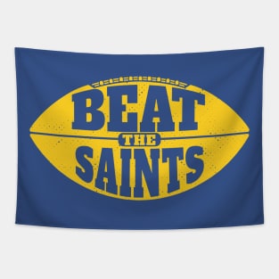 Beat the Saints // Vintage Football Grunge Gameday Tapestry