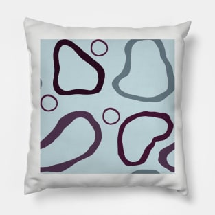 Ocean Abstract Shapes Pillow